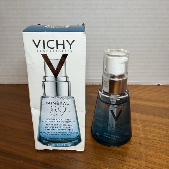 Vichy Mineral 89 Fortifying & Pumpling Daily Booster Hyaluronic Acid New - Picture 1 of 3